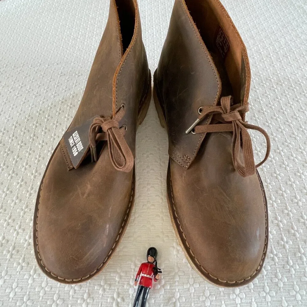 Clarks Brown Leather Desert Chukka Boots
